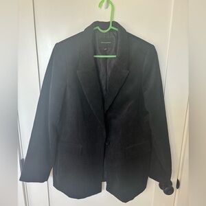 NWOT: Black corduroy Banana Republican blazer, 14